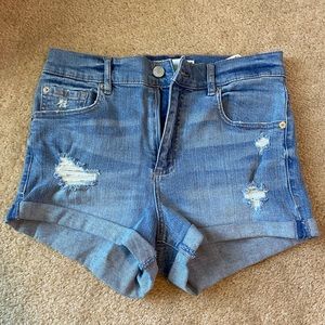 Denim shorts